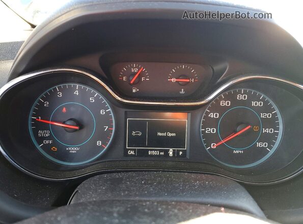 1G1BF5SM5H7220153 2017 CHEVROLET CRUZE Silver Vista del cuadro de instrumentos