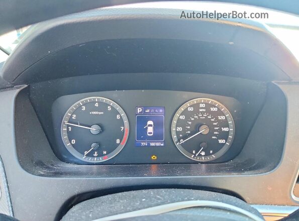 5NPE24AF6HH570805 2017 HYUNDAI SONATA Синий Вид задних сидений