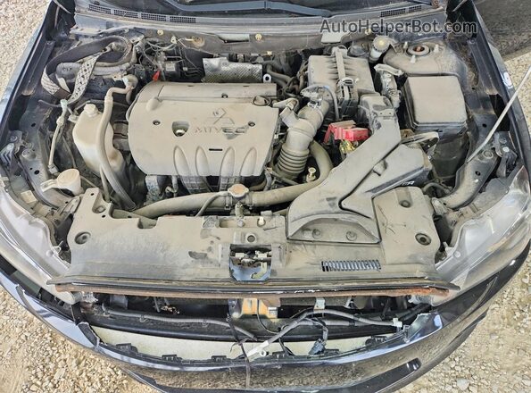 JA32U2FU3HU012259 2017 MITSUBISHI LANCER Black Widok komory silnika