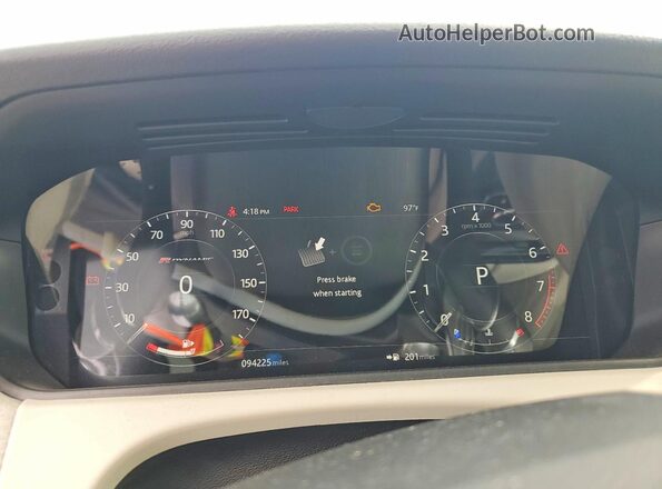SALYL2FV9KA234488 2019 LAND ROVER RANGE Silver Հետևի նստատեղերի տեսք