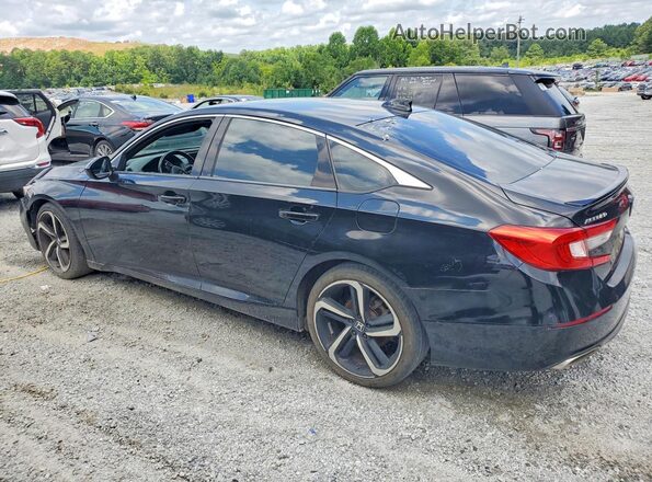 1HGCV1F37KA113545 2019 HONDA ACCORD Black Trasero derecho