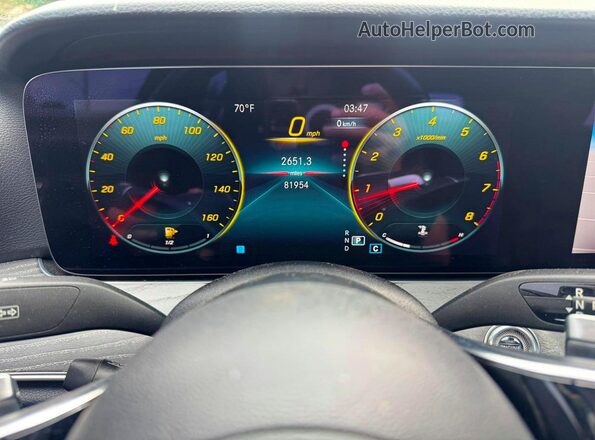 W1KZF8DB7MA920004 2021 MERCEDES-BENZ E-CLASS Black Instrument cluster view