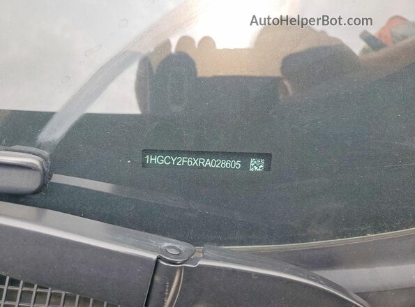 1HGCY2F6XRA028605 2024 HONDA ACCORD Gray Widok naklejki z numerem VIN