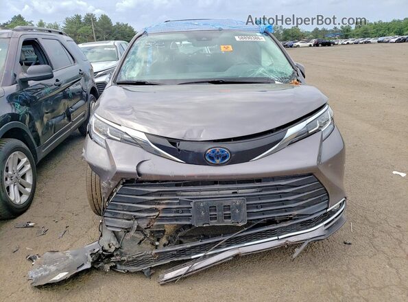 5TDYSKFC1MS029908 2021 TOYOTA SIENNA Charcoal Հետևի տեսք