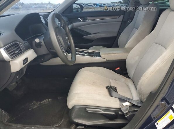 1HGCV1F16JA069423 2018 HONDA ACCORD Blue Dashboard view