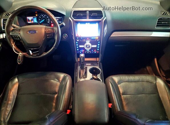1FM5K8GT7HGB66397 2017 FORD EXPLORER Black Սարքավորումների վահանակի տեսք