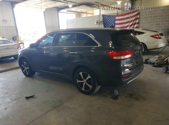 5XYPH4A19GG005319 2016 KIA SORENTO Charcoal Задня права чверть