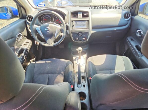 3N1CN7AP8GL898835 2016 NISSAN VERSA Blue Rear seats view