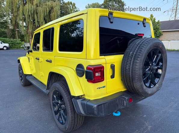 1C4JJXP63NW275287 2022 JEEP WRANGLER Желтый Задняя правая четверть