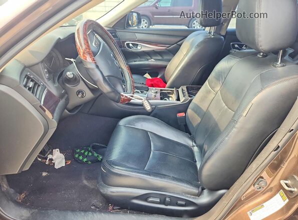 JN1BY1AP6JM180374 2018 INFINITI Q70 Brown Առջևի վահանակի տեսք