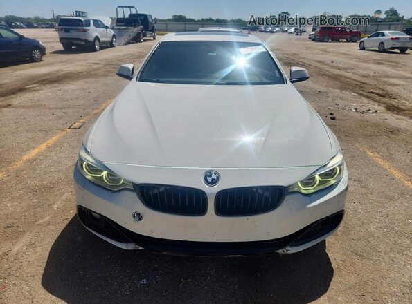 WBA3N7C51GK225750 2016 BMW 4 SERIES White Rear view