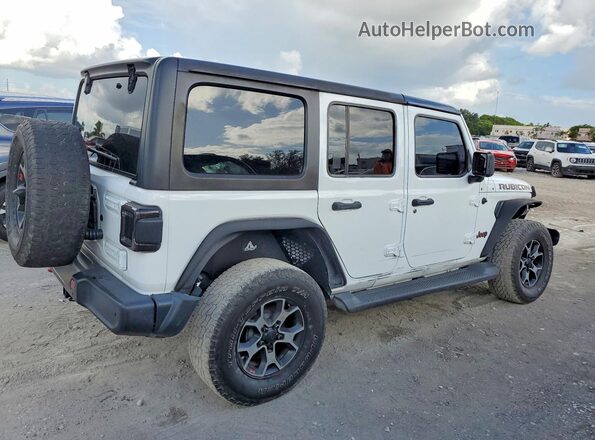 1C4HJXFN3KW545394 2019 JEEP WRANGLER Белый Передняя правая четверть