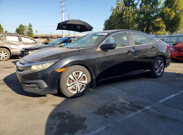 2HGFC2F59HH516317 2017 HONDA CIVIC Black Tył lewy