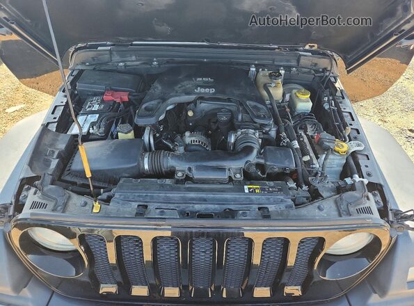 1C4HJXDG4JW147971 2018 JEEP WRANGLER Black Widok komory silnika