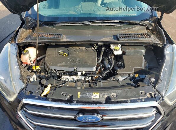 1FMCU9GDXJUB10770 2018 FORD ESCAPE Black Vista del compartimento del motor