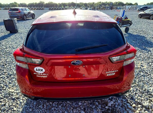 4S3GTAL66P3720715 2023 SUBARU IMPREZA Red Вид салону спереду
