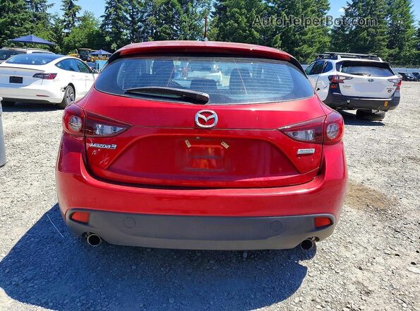 JM1BM1J74G1347897 2016 MAZDA 3 Red Vista trasera