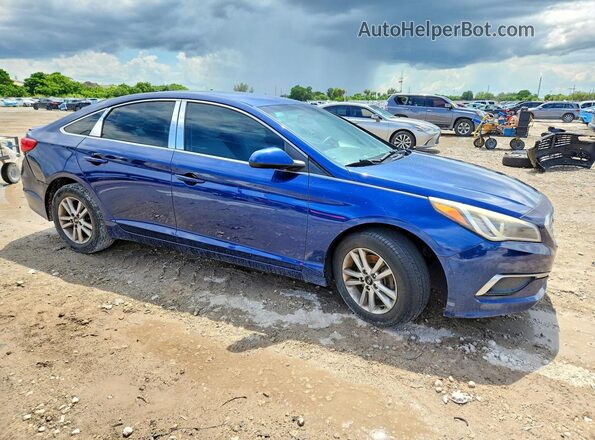 5NPE24AF2GH339561 2016 HYUNDAI SONATA Blue Front view
