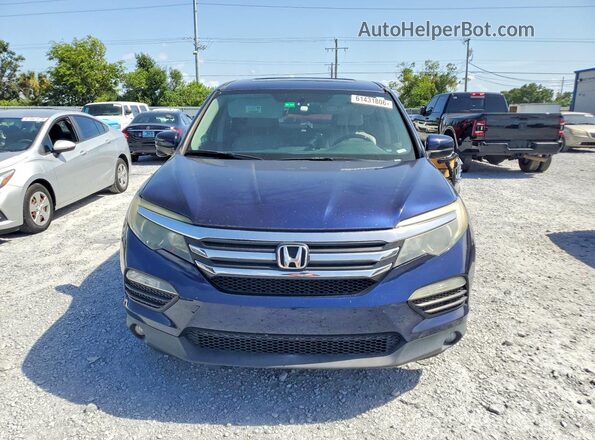 5FNYF6H59GB039282 2016 HONDA PILOT Blue Հետևի տեսք