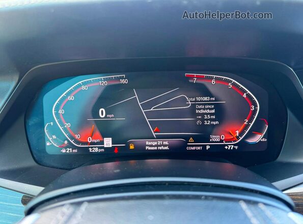 5UXCW2C02L9B52589 2020 BMW X7 Черный Вид панели приборов
