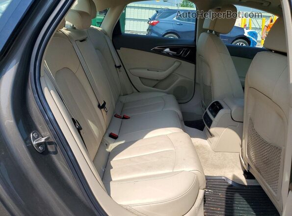 WAUGFAFC0GN048502 2016 AUDI A6 Желто-коричневый Вид задних сидений