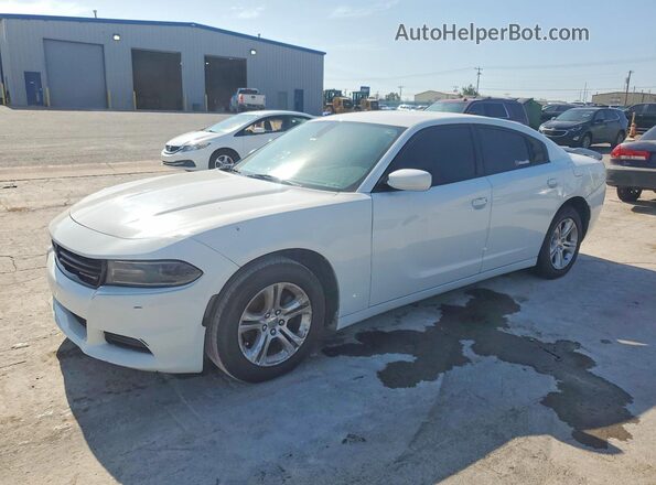 2C3CDXBG6KH664648 2019 DODGE CHARGER White Trasero izquierdo