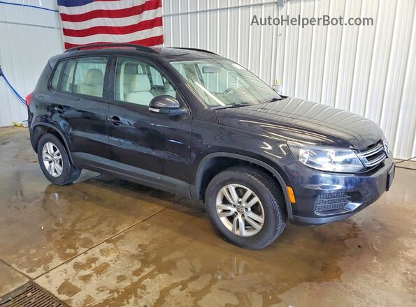 WVGBV7AX7GK000294 2016 VOLKSWAGEN TIGUAN Blue Вид спереду