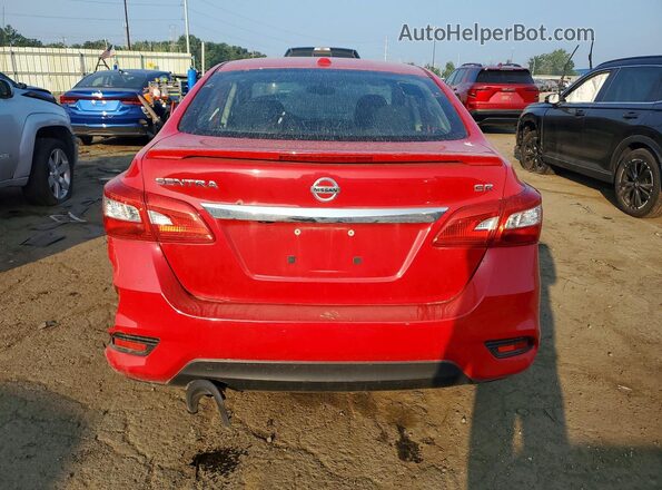 3N1AB7AP4KY279130 2019 NISSAN SENTRA Red Front interior view