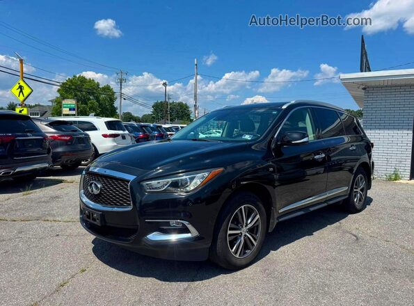 5N1DL0MM4KC501265 2019 INFINITI QX60 Black უკანა მარცხენა