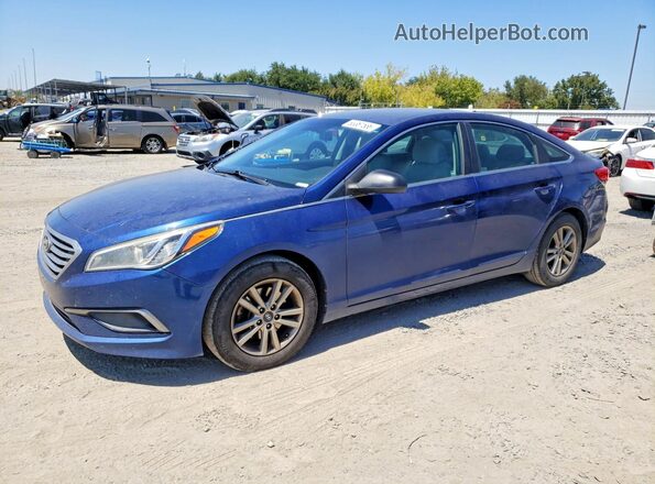 5NPE24AF8HH518981 2017 HYUNDAI SONATA Blue უკანა მარცხენა
