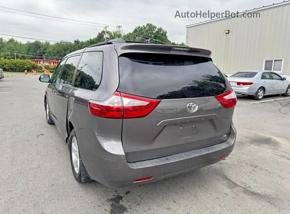 5TDKZ3DC2HS788793 2017 TOYOTA SIENNA Gray Հետևի աջ