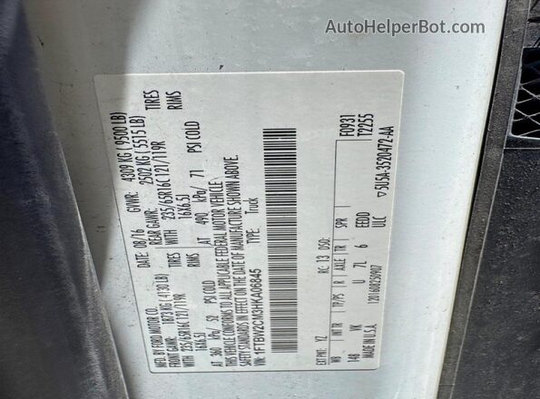 1FTBW2CM3HKA06845 2017 FORD TRANSIT White Vista interior trasera