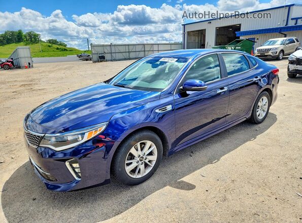 5XXGT4L34JG214413 2018 KIA OPTIMA Blue Tył lewy