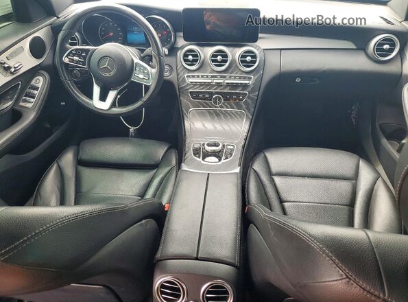55SWF8DB7KU304710 2019 MERCEDES-BENZ C-CLASS White ხელსაწყოთა პანელის ხედი