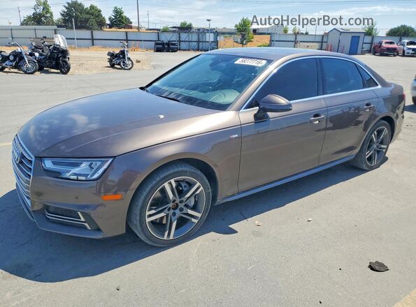 WAUENAF44HN017726 2017 AUDI A4 Brown უკანა მარცხენა