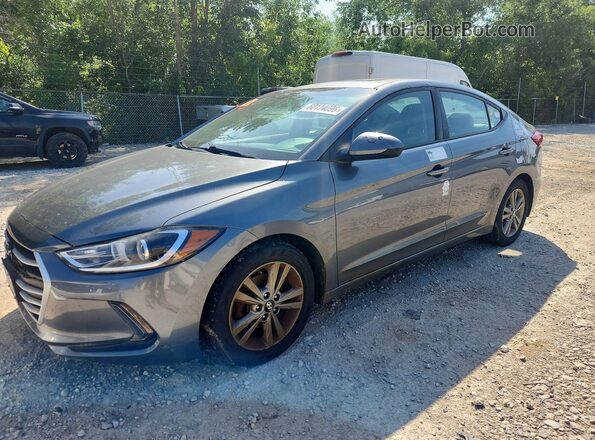5NPD84LF9JH256384 2018 HYUNDAI ELANTRA Серебряный Задняя левая четверть