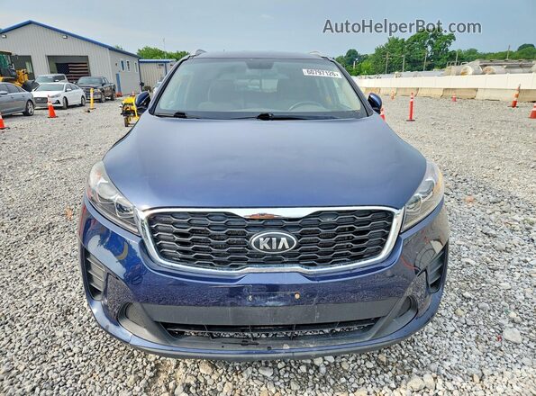 5XYPGDA37KG505346 2019 KIA SORENTO Blue Widok z tyłu