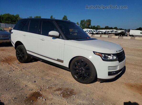 SALGS2FEXHA336521 2017 LAND ROVER RANGE ROVER White Вид спереду