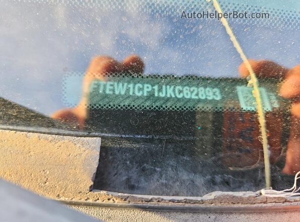 1FTEW1CP1JKC62893 2018 FORD F150 Black Widok naklejki z numerem VIN