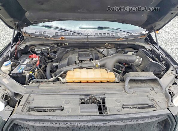 1FTEX1CP7GFB43437 2016 FORD F150 Black Vista del compartimento del motor