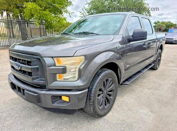 1FTEW1CP9GKF90720 2016 FORD F150 Gray Tył lewy