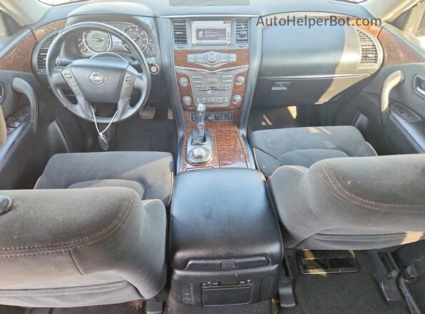JN8AY2NC6H9504317 2017 NISSAN ARMADA Silver Вид щитка приладів