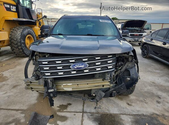 1FM5K8D8XHGC20985 2017 FORD EXPLORER Gray Vista trasera