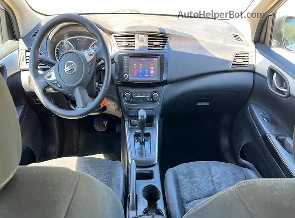 3N1AB7AP0KY443070 2019 NISSAN SENTRA Silver Առջևի վահանակի տեսք