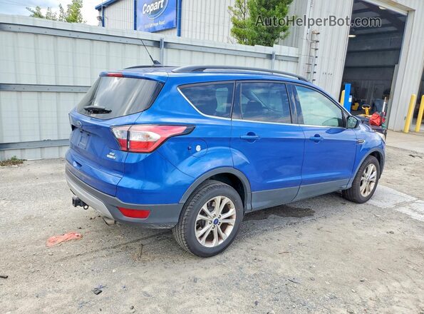 1FMCU9GD8JUB35182 2018 FORD ESCAPE Blue Delantero derecho