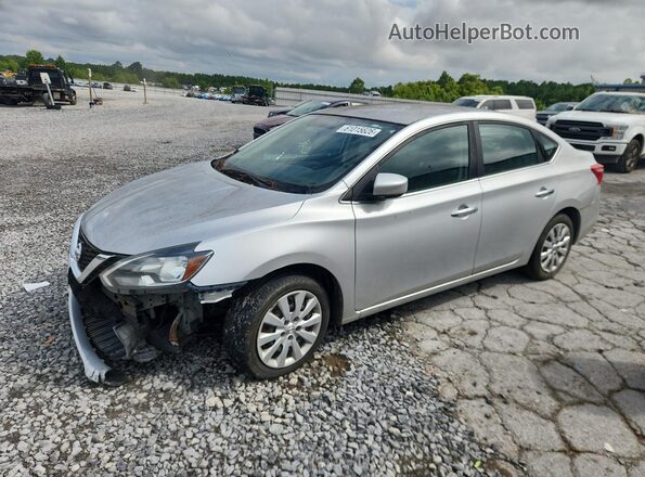 3N1AB7AP6GY301586 2016 NISSAN SENTRA Silver Tył lewy