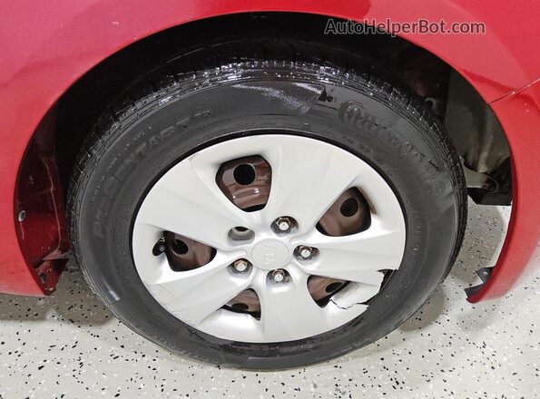 KNAFK4A64G5562377 2016 KIA FORTE Red 