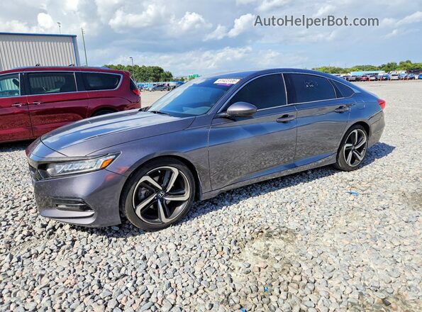 1HGCV1F3XKA103124 2019 HONDA ACCORD Gray Tył lewy