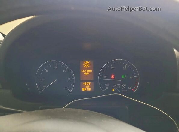 8BRPE7CD5JE158134 2018 MERCEDES-BENZ SPRINTER Gray Widok zestawu wskaźników