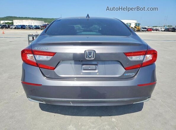1HGCV3F46JA011396 2018 HONDA ACCORD Gray Սալոնի դիմացի տեսք